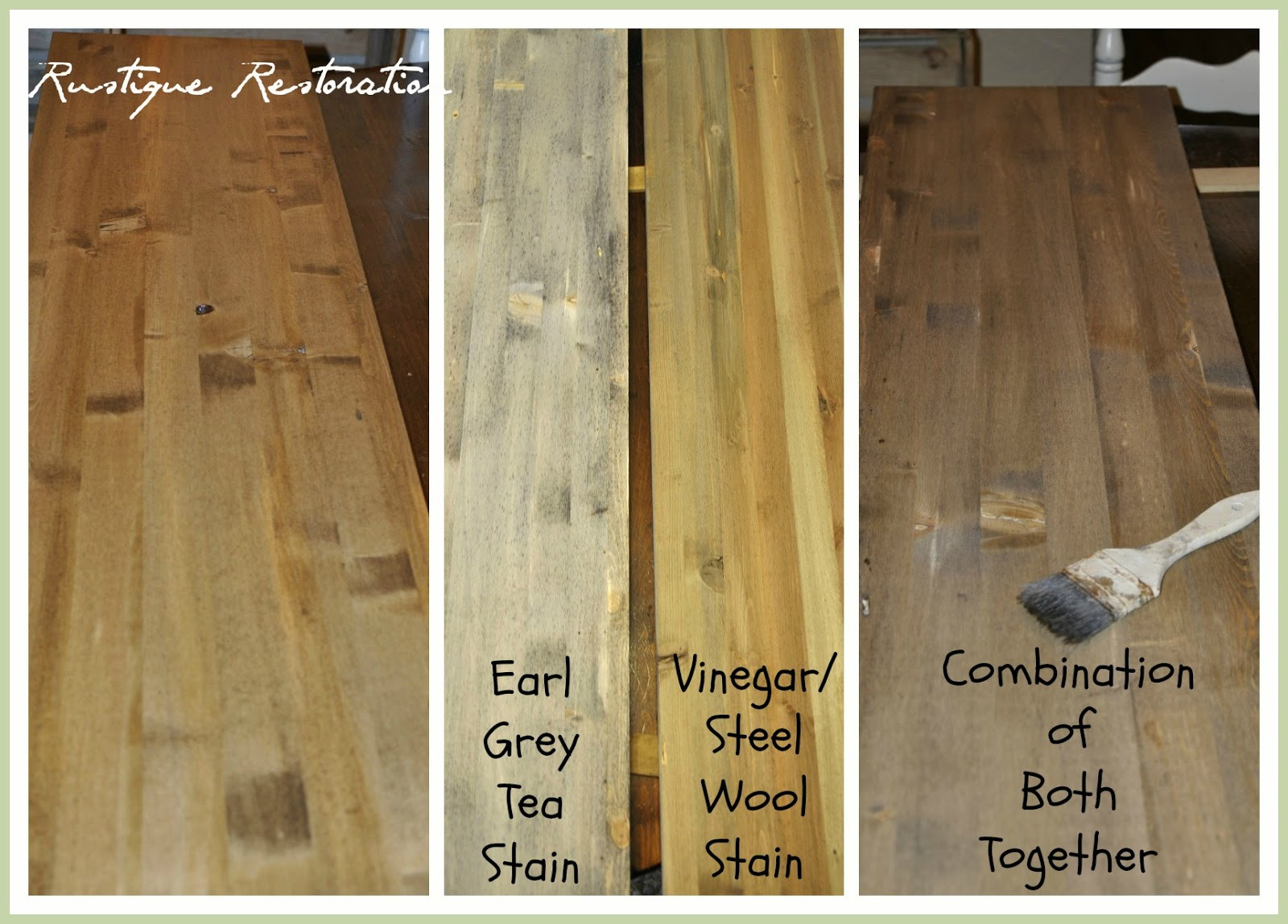 DIY Wood Stain Colors
 Rustique Restoration Homemade Stain Barn Wood Style