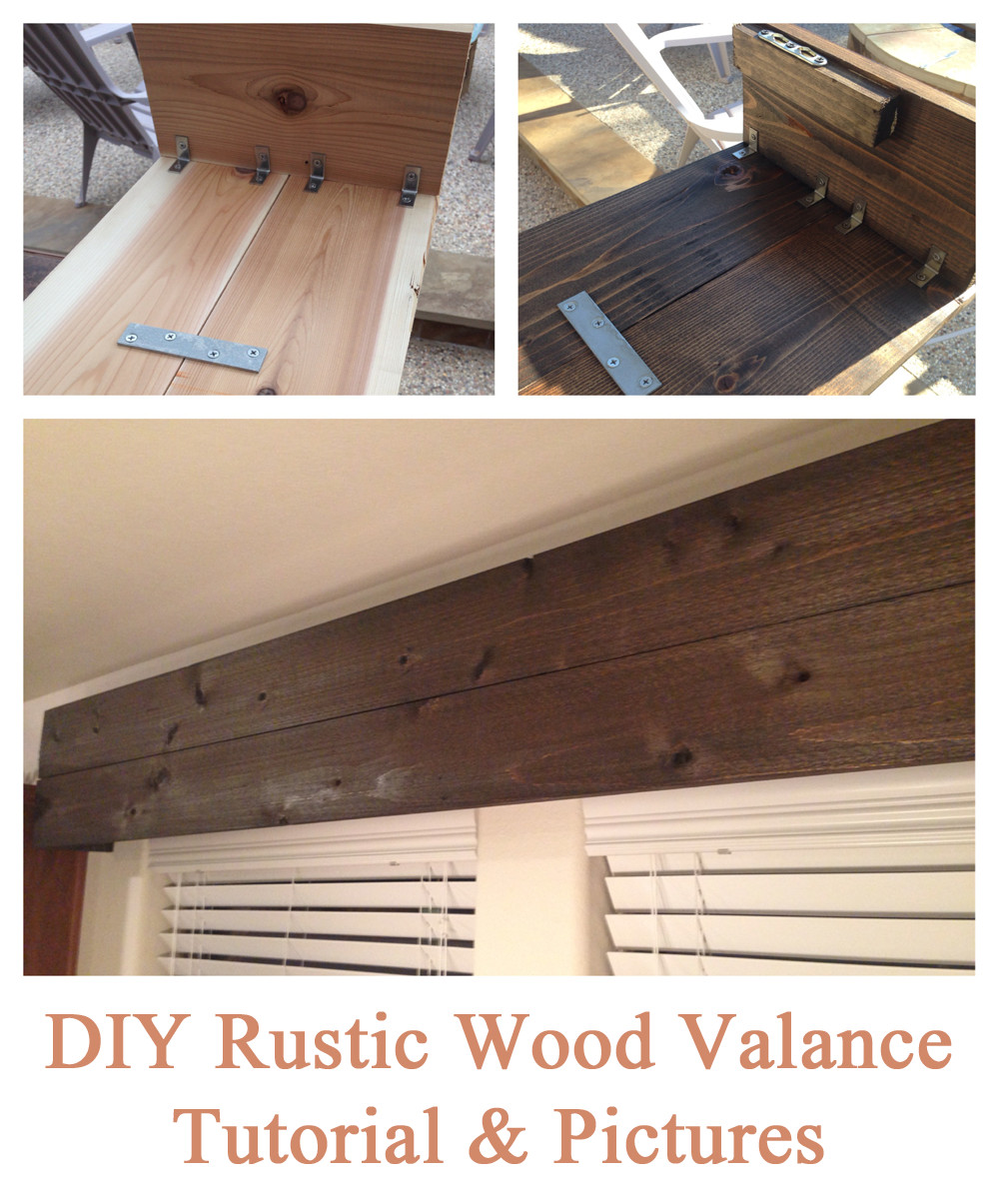 DIY Wood Valance
 Easy DIY tutorial for creating a rustic wood valance the