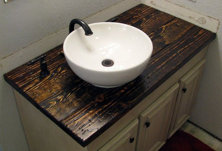 DIY Wood Vanity Top
 diy bathroom vanity Homemade Projects