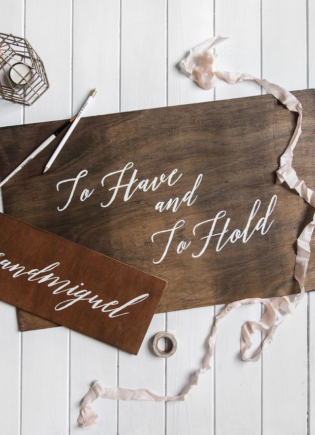 DIY Wood Wedding Signs
 DIY Wooden Wedding Signs WishWishWish