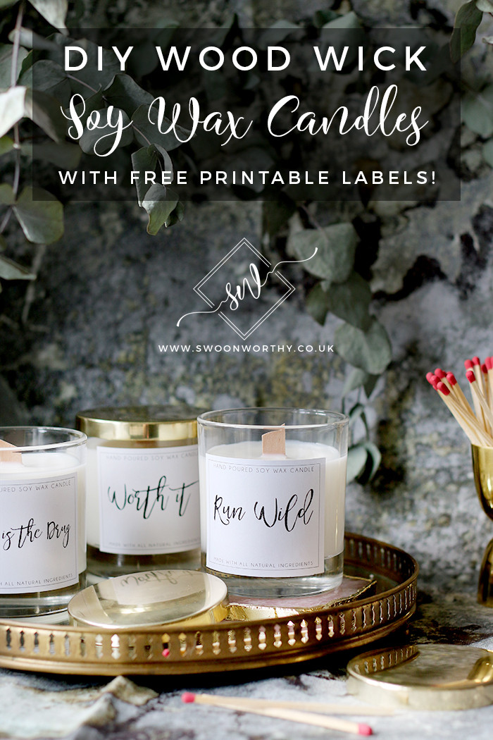 DIY Wood Wick Candles
 DIY Wood Wick Candles with Soy Wax and Essential Oils