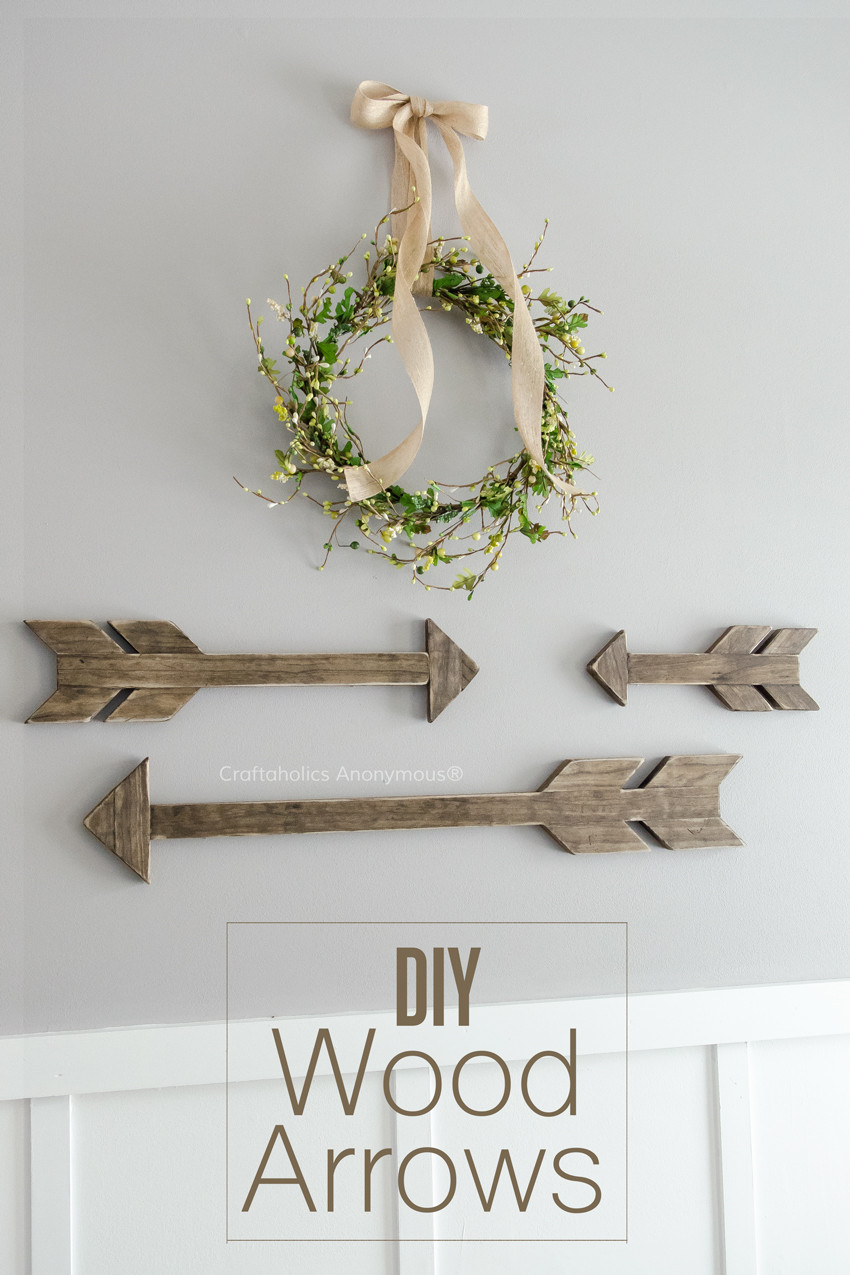 DIY Wooden Arrows
 Craftaholics Anonymous