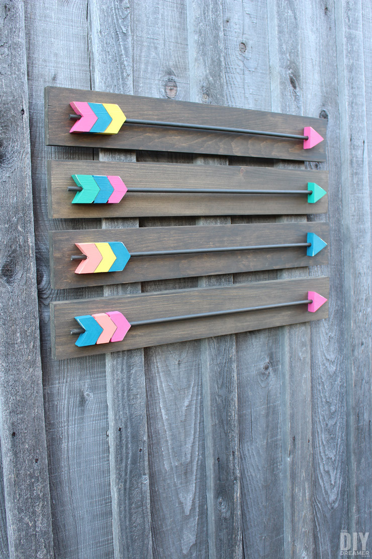 DIY Wooden Arrows
 Arrow Wall Decor DIY Wood Arrows Wall Art