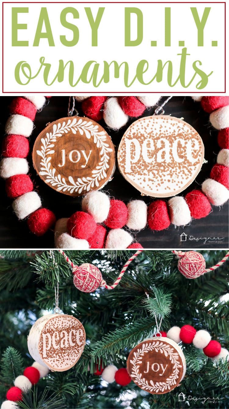 DIY Wooden Christmas Ornaments
 Easy & Beautiful DIY Wooden Ornaments