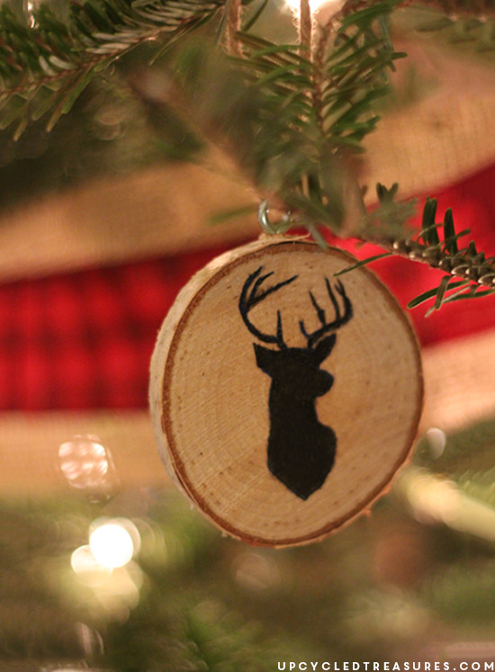 DIY Wooden Christmas Ornaments
 DIY Wood Slice Christmas Ornaments Upcycled Treasures