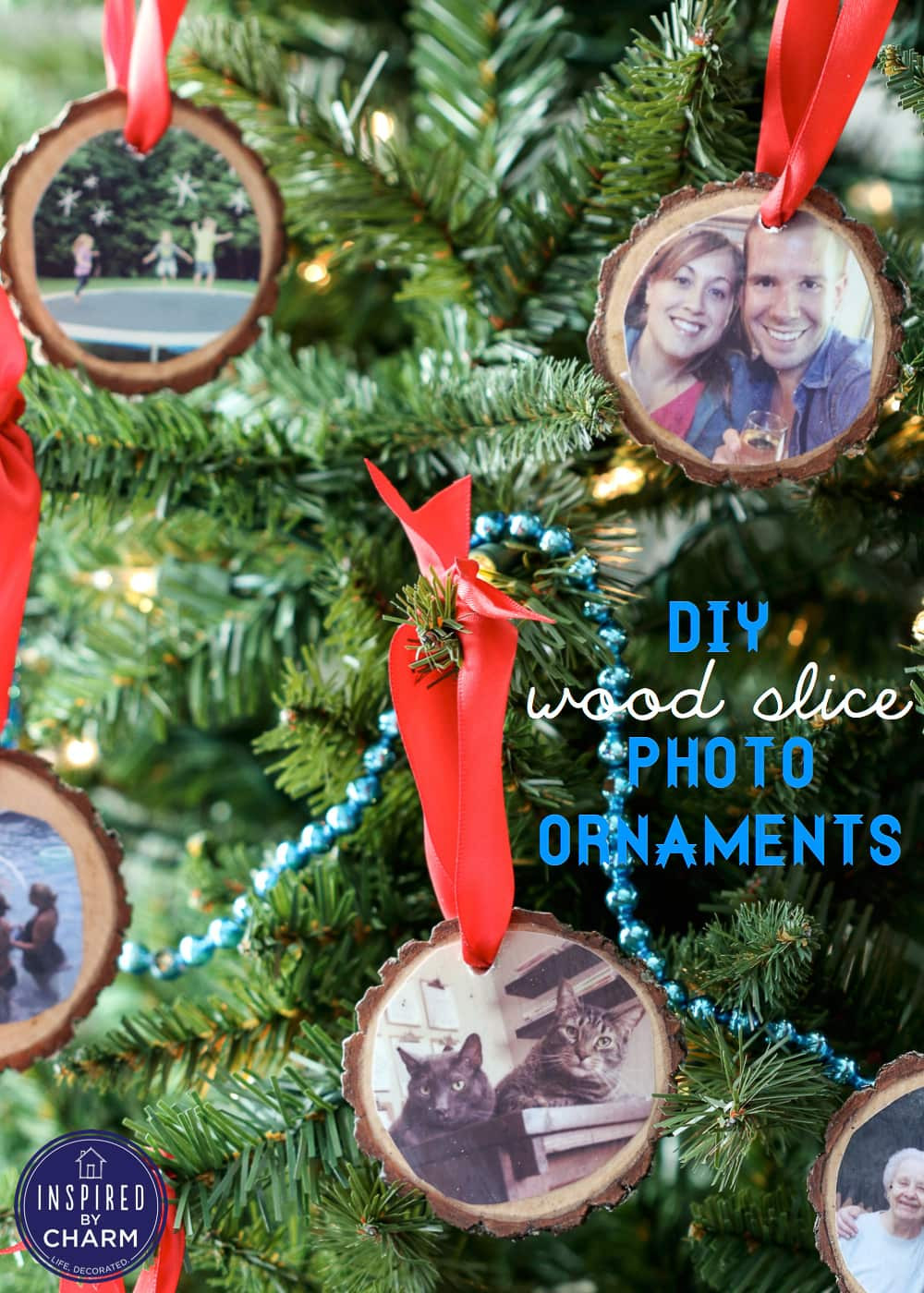 DIY Wooden Christmas Ornaments
 DIY Wood Slice Ornaments