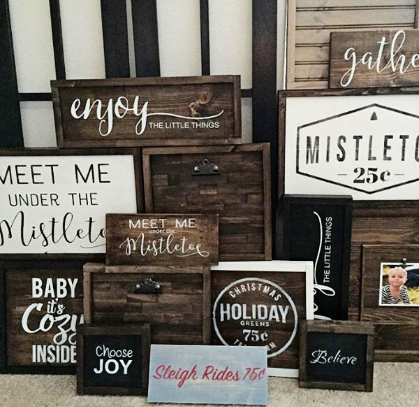 DIY Wooden Christmas Signs
 15 Easy DIY Christmas Signs for a Festive Front Porch