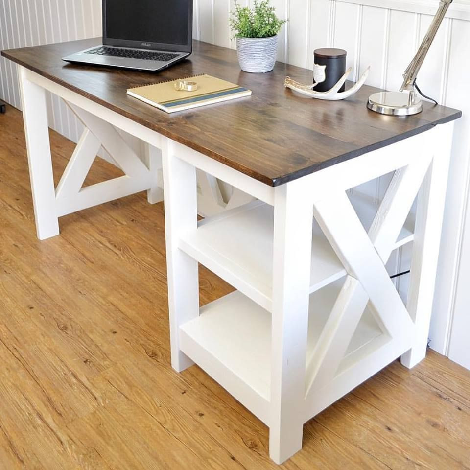DIY Wooden Desk
 17 Free DIY Desk Plans You Can Build Today