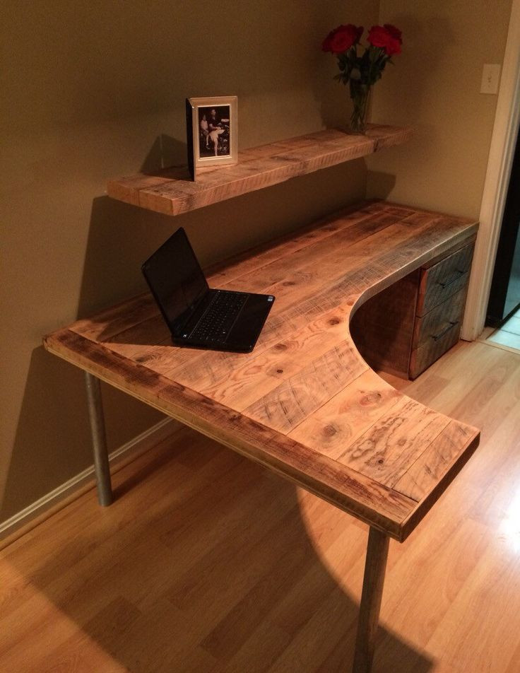 DIY Wooden Desk
 DIY puter Desk Ideas Space Saving Awesome Picture