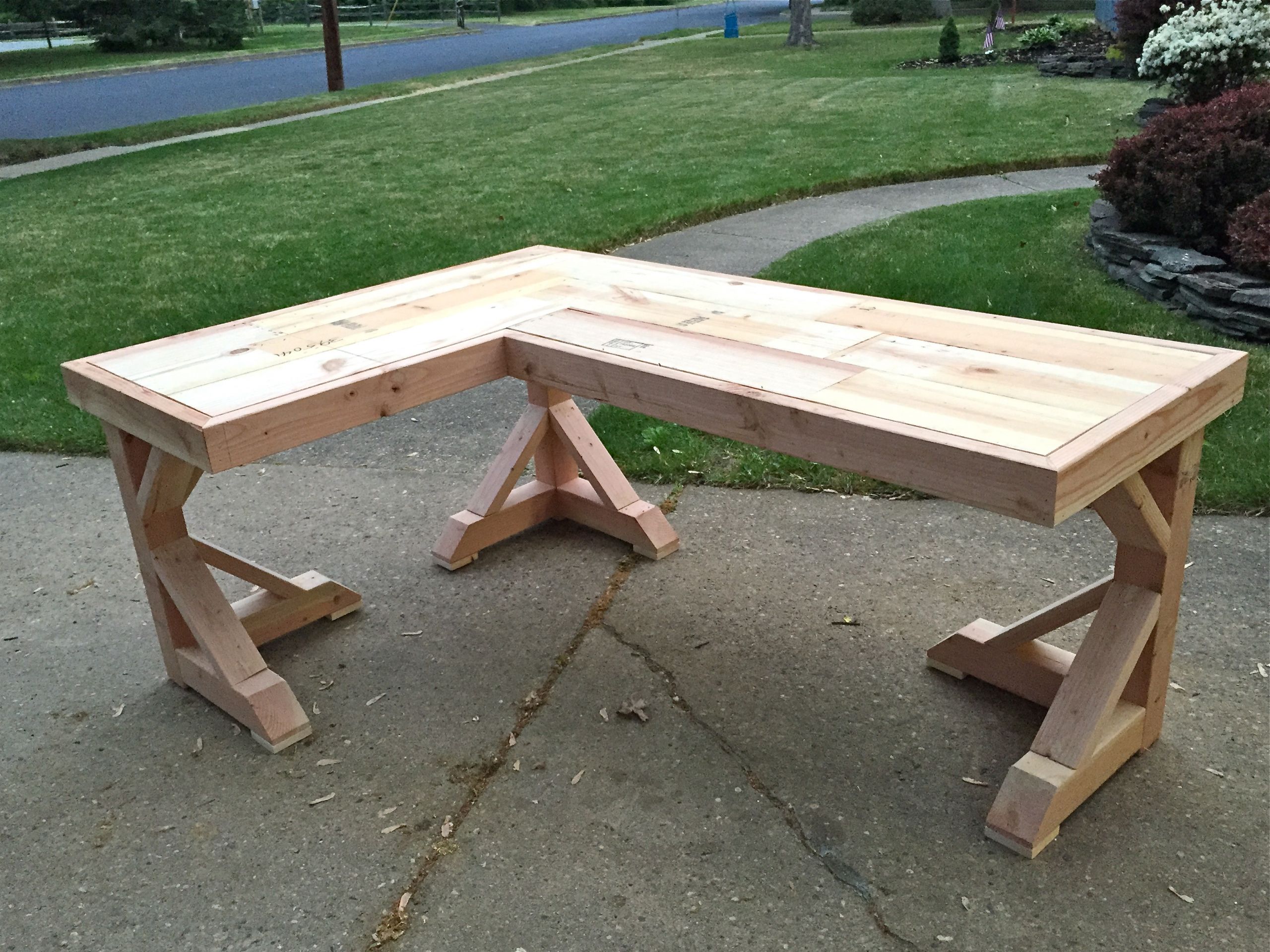 DIY Wooden Desk
 DIY Corner Desk – Little Home Happiness