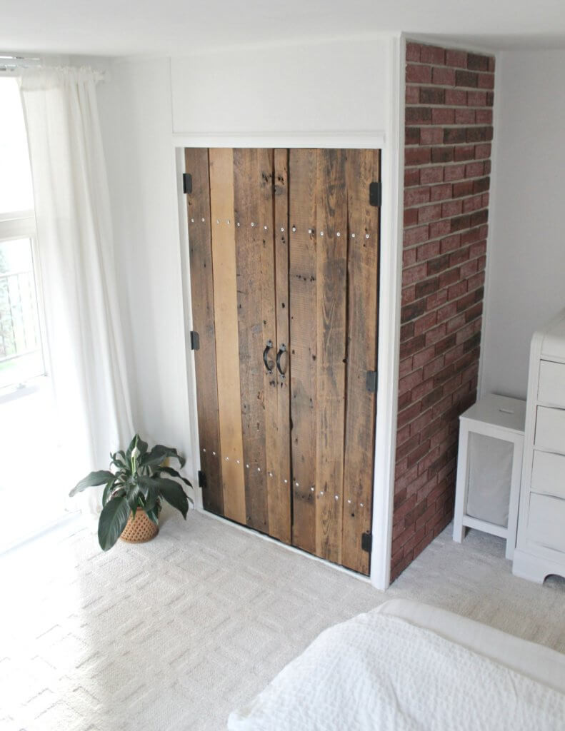 DIY Wooden Doors
 DIY Reclaimed Wood Closet Doors The Definery Co