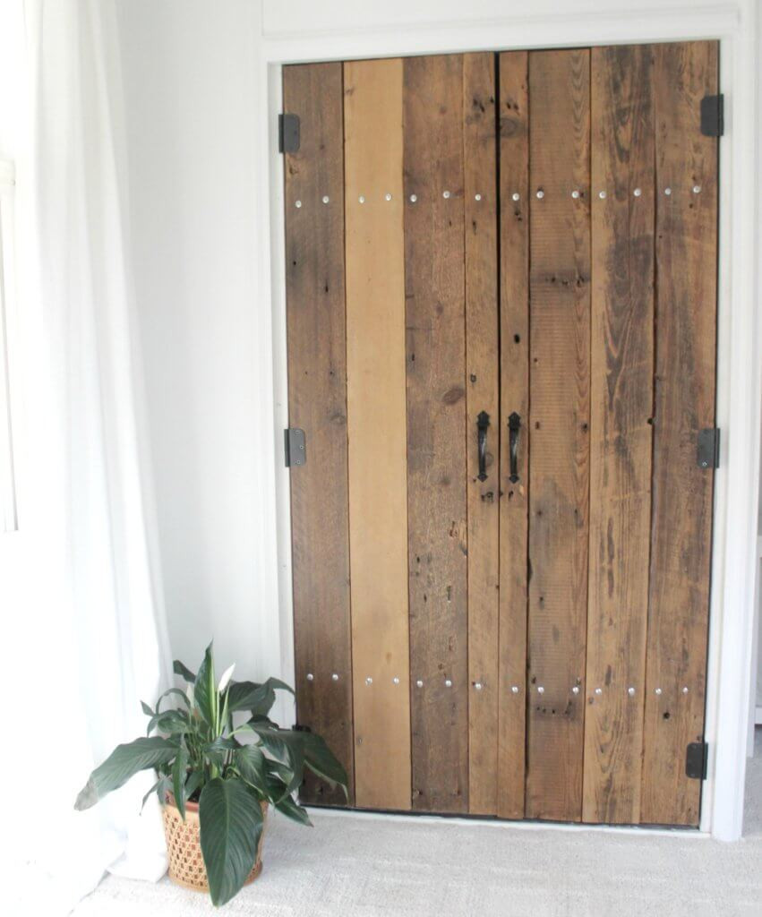 DIY Wooden Doors
 DIY Reclaimed Wood Closet Doors The Definery Co