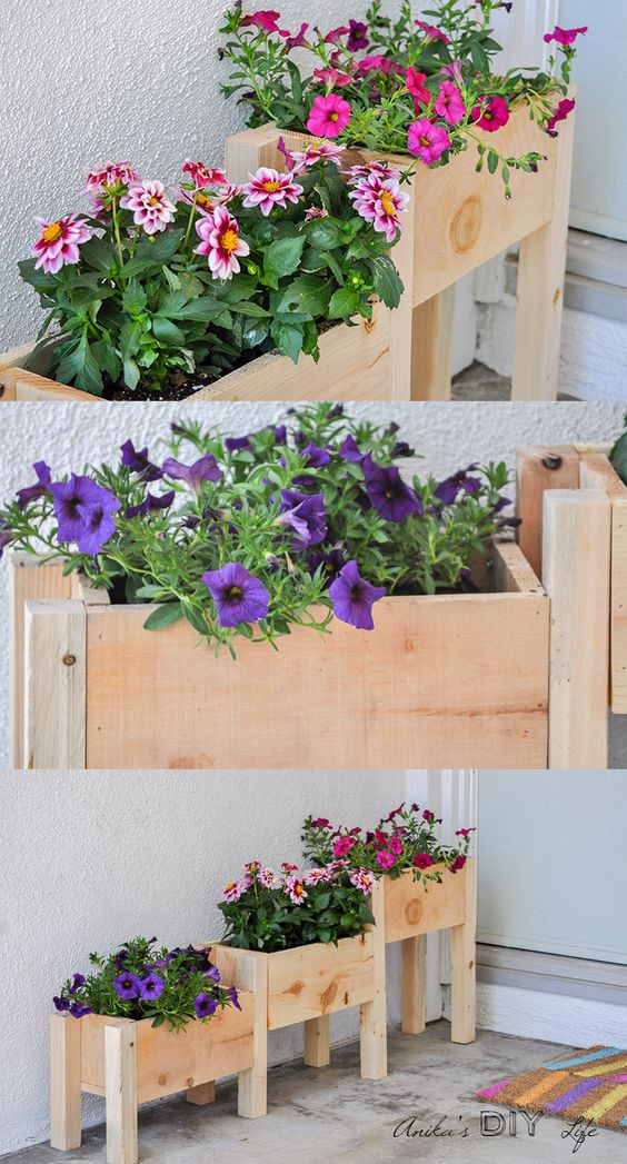DIY Wooden Flower Box
 30 Creative DIY Wood and Pallet Planter Boxes To Style Up