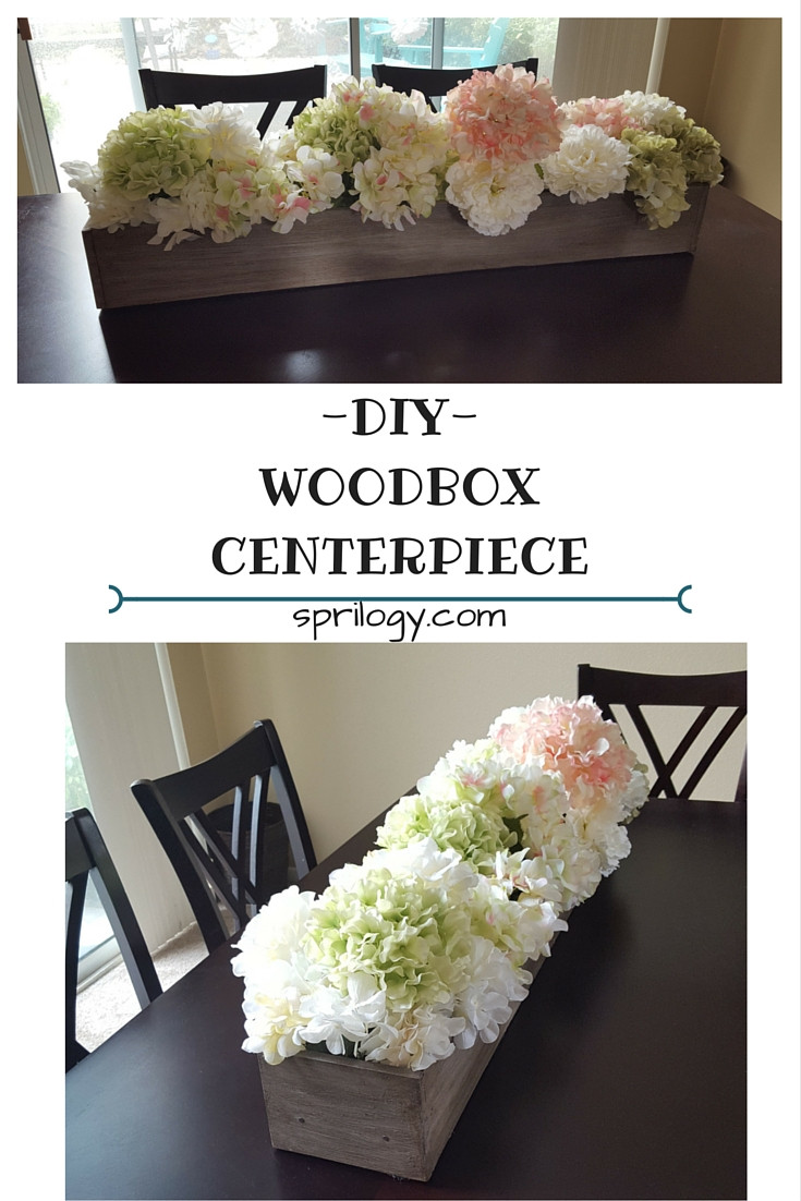 DIY Wooden Flower Box
 Sprilogy DIY Wooden Flower Box Centerpiece