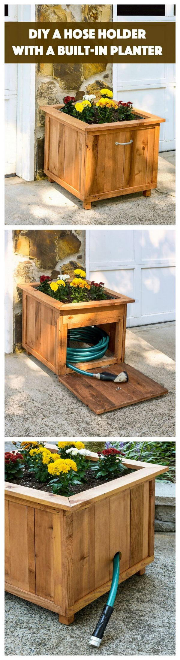 DIY Wooden Flower Box
 30 Creative DIY Wood and Pallet Planter Boxes To Style Up