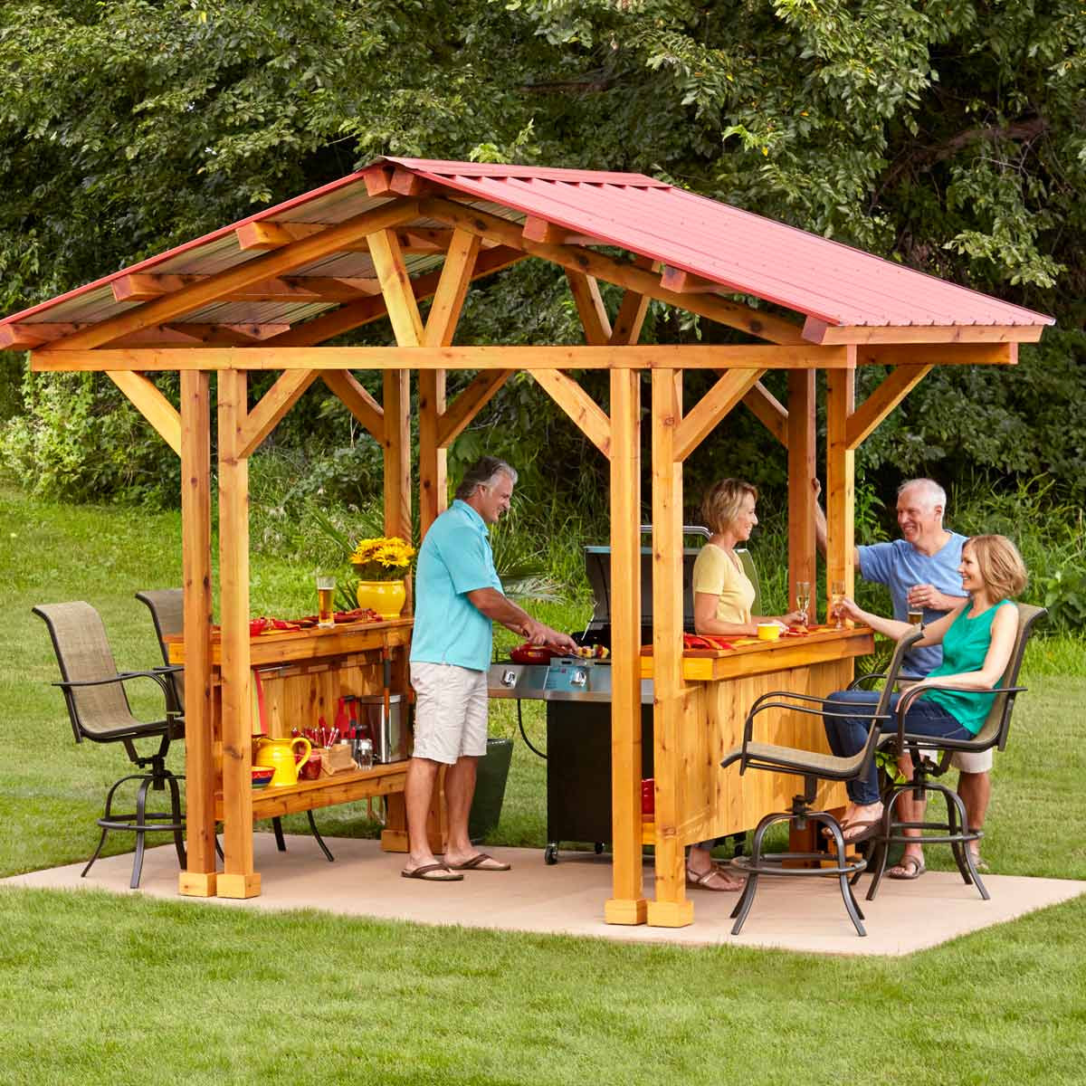 DIY Wooden Gazebos
 12 Incredible Pieces of DIY Outdoor Furniture — The Family