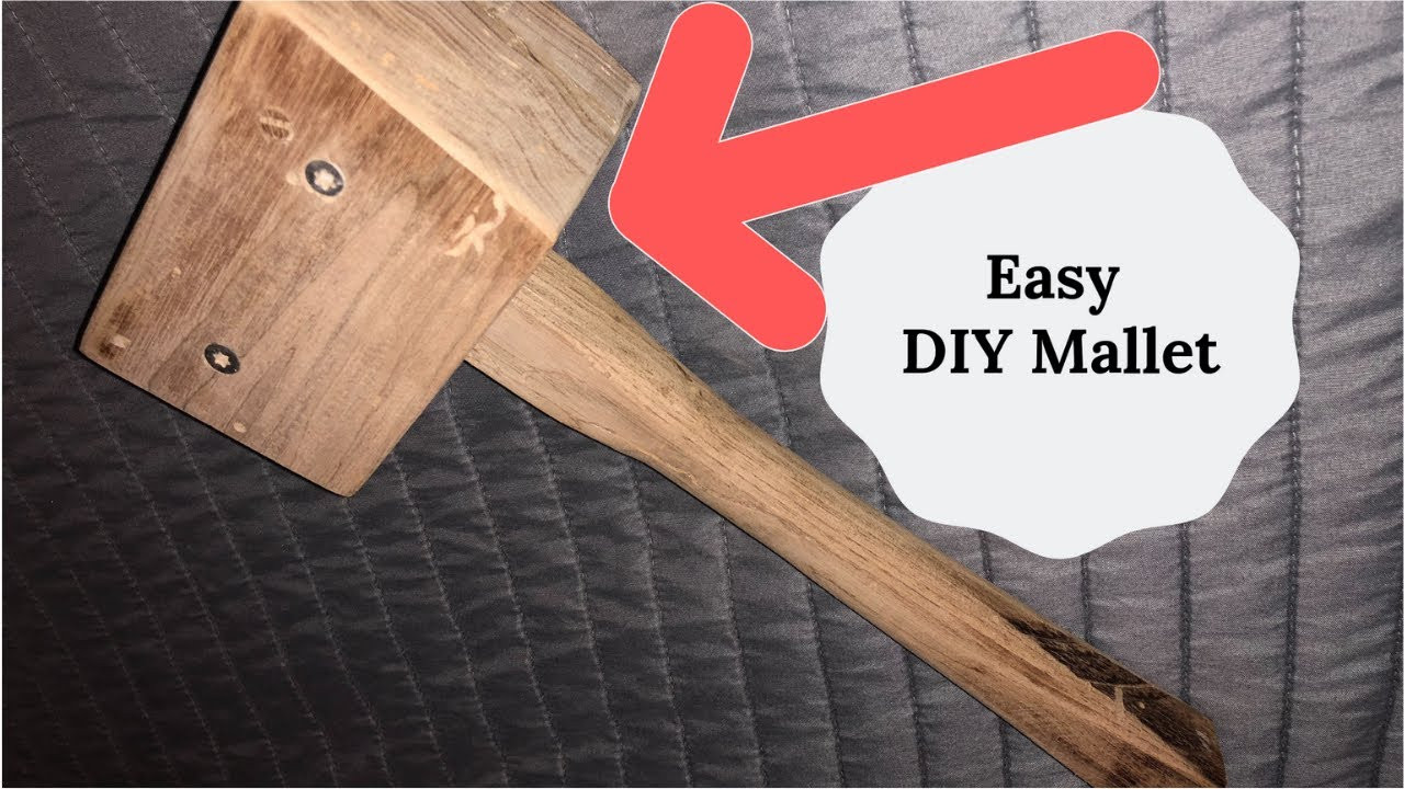 DIY Wooden Mallet
 Woodworking projects How to make an easy DIY wooden