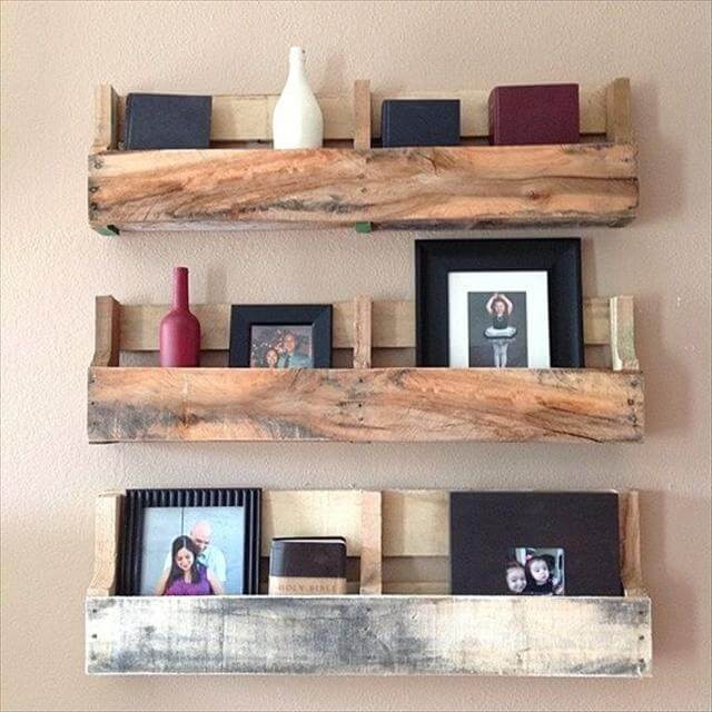 DIY Wooden Pallet Shelves
 25 DIY Pallet Shelves for Storage Your Things – 101 Pallets