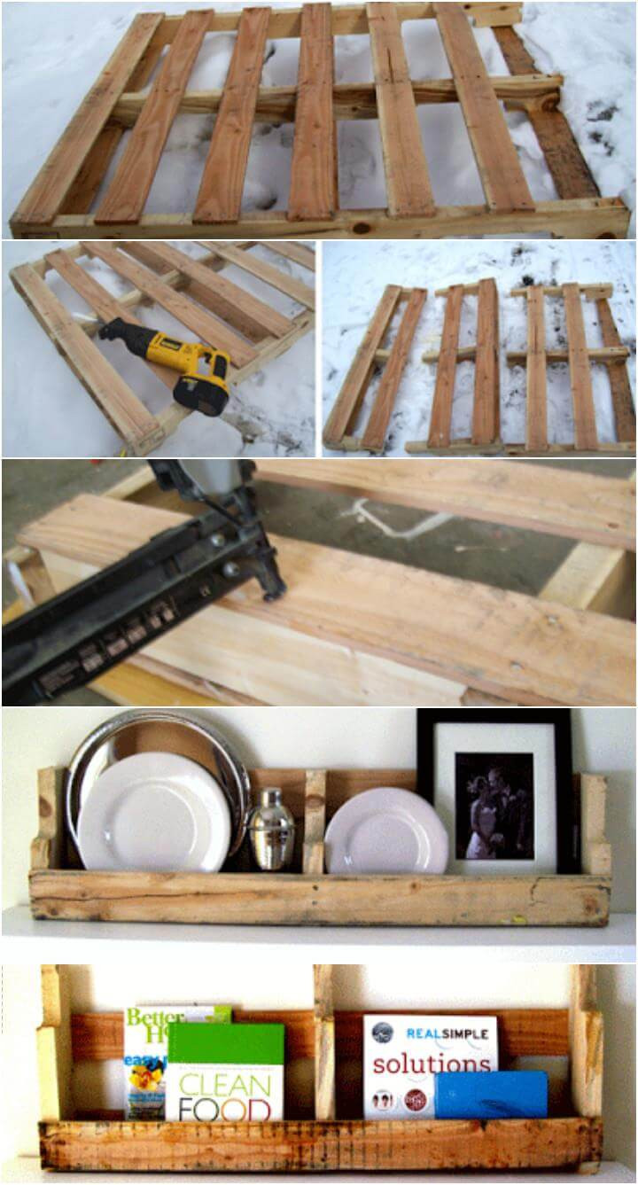 DIY Wooden Pallet Shelves
 50 DIY Shelves Build Your own Shelves DIY & Crafts