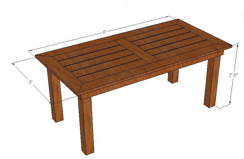 DIY Wooden Patio Table
 Bryan s Site