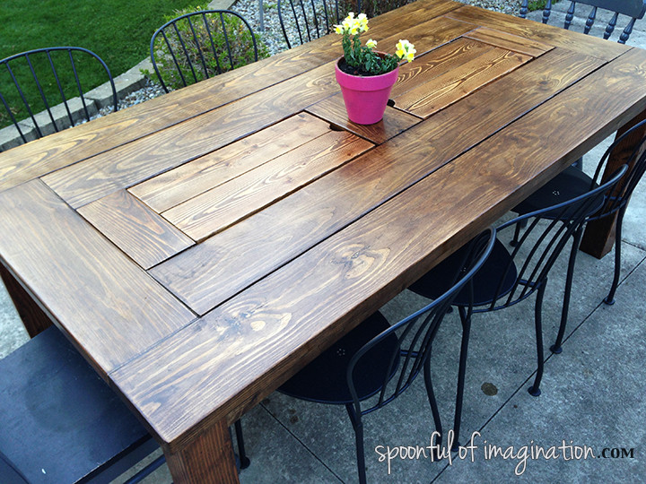 DIY Wooden Patio Table
 DIY Outdoor Table Spoonful of Imagination