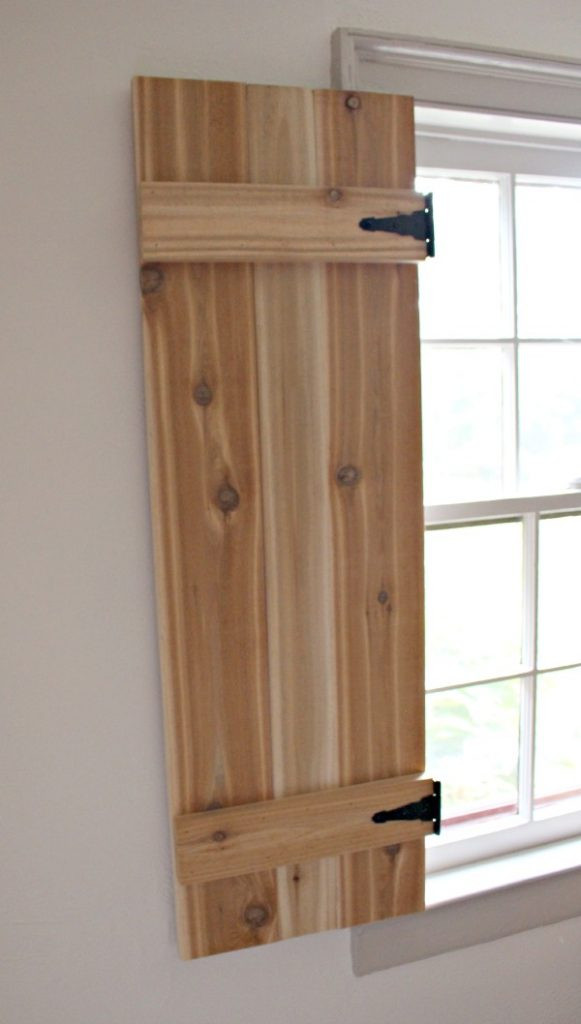 DIY Wooden Shutters Interior
 DIY Interior Cedar Shutters Pretty Handy Girl