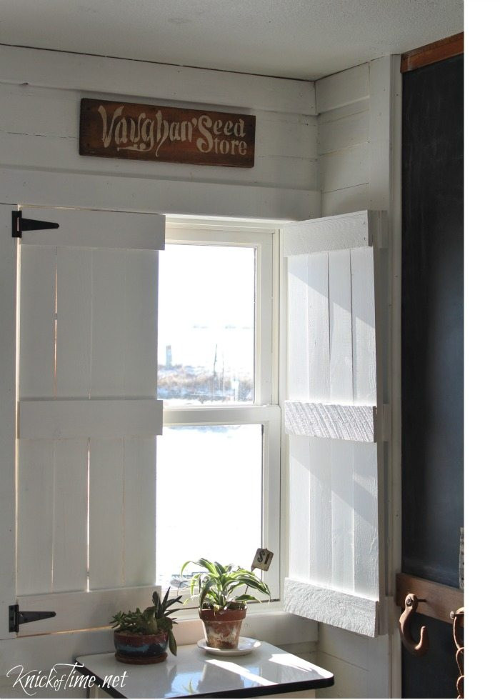 DIY Wooden Shutters Interior
 DIY Farmhouse Wooden Shutters My Repurposed Life™