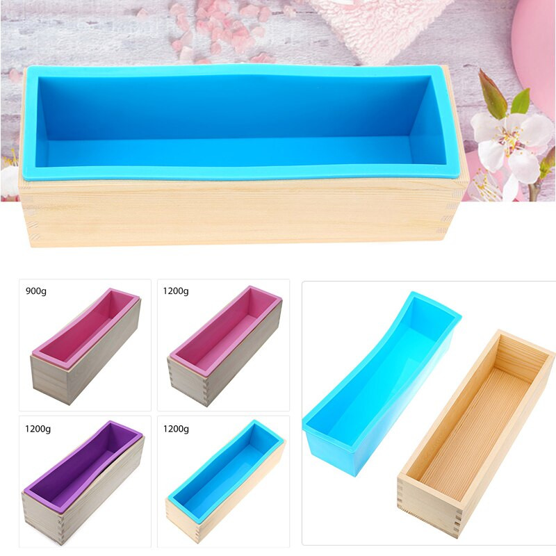 DIY Wooden Soap Mold
 Rectangular Wooden Soap Mold with Silicone Liner and DIY