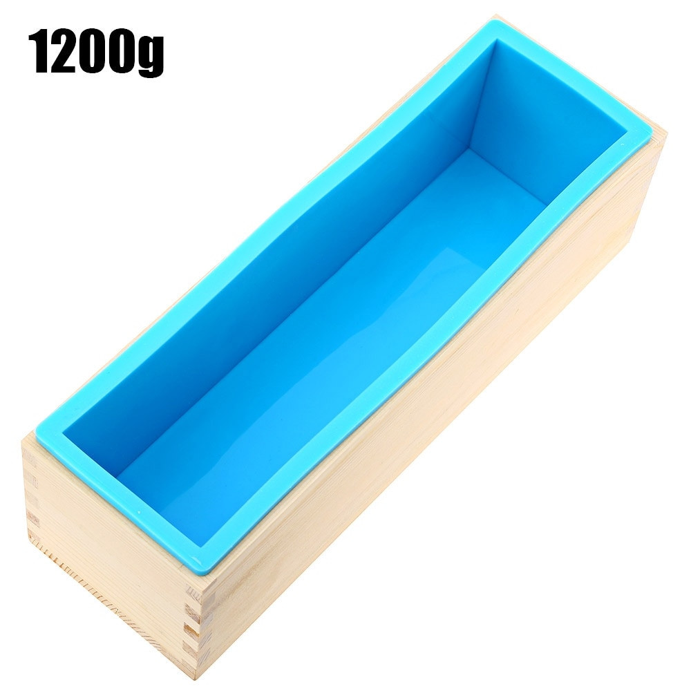 DIY Wooden Soap Mold
 1200g DIY Soap Wooden Soap Mold Box Silicone Liner