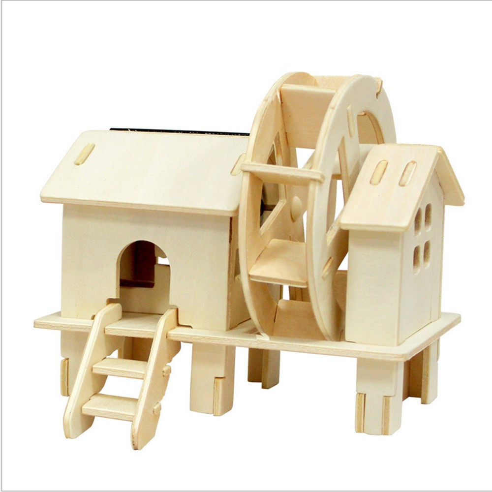 DIY Wooden Toys For Toddlers
 Solar Wooden Windmill Children Toys Educational Toy For