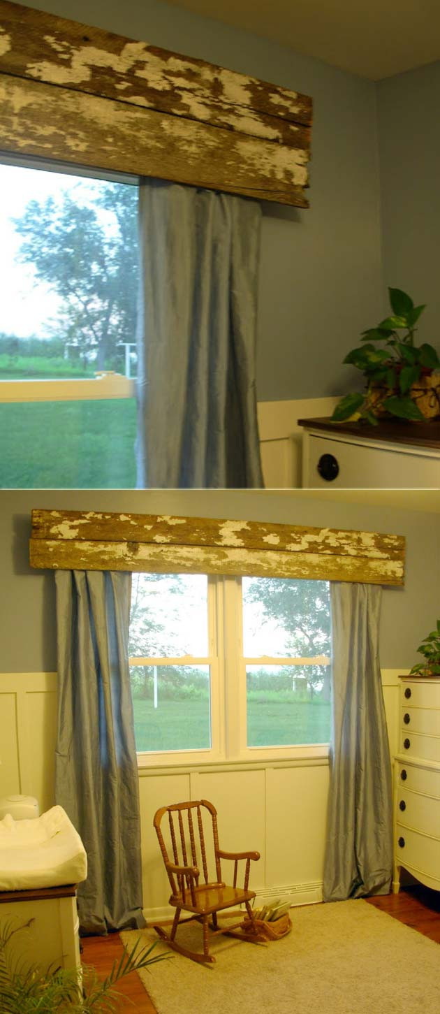DIY Wooden Window Valance
 20 Very Cheap and Easy DIY Window Valance Ideas You Would