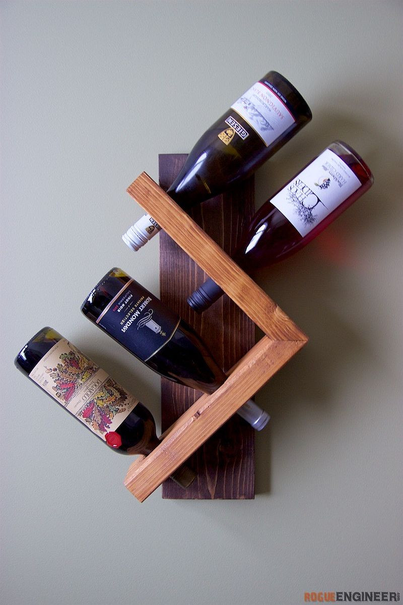 DIY Wooden Wine Rack
 A Homemade Addiction 13 Delightful DIY Wine Rack Ideas