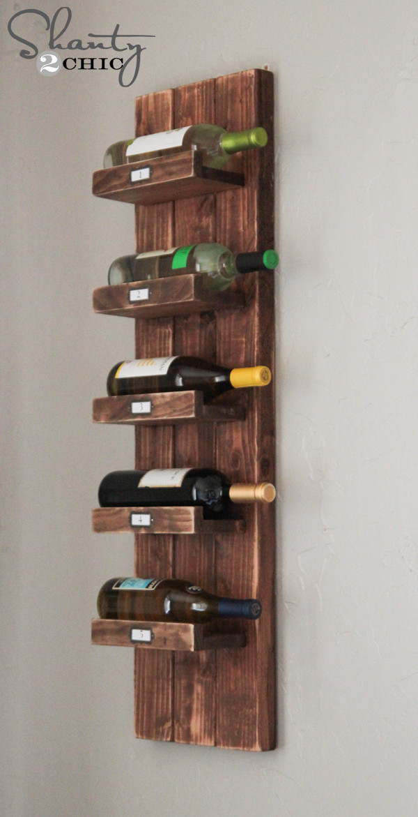 DIY Wooden Wine Rack
 DIY Wine Rack Shanty 2 Chic