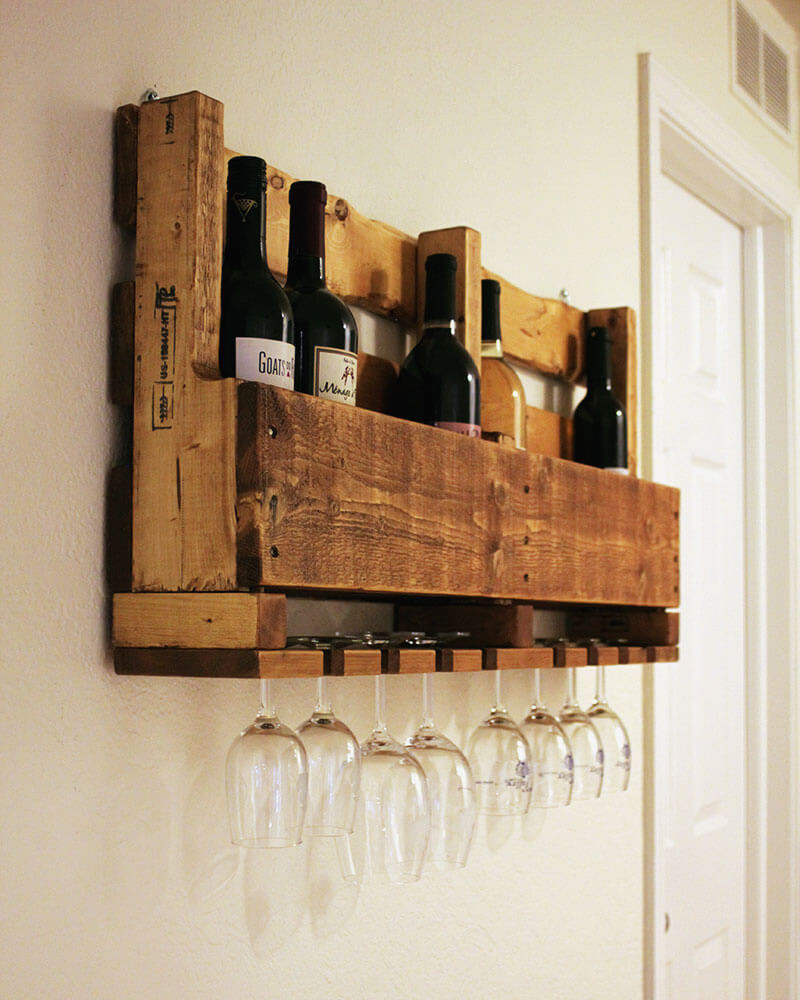 DIY Wooden Wine Rack
 DIY Wine Rack from a Pallet – And Possibly Dinosaurs