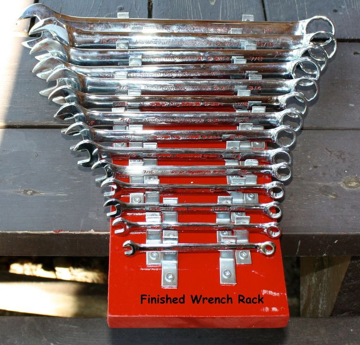 DIY Wrench Organizer
 MAGNETIC WRENCH HOLDER DIY
