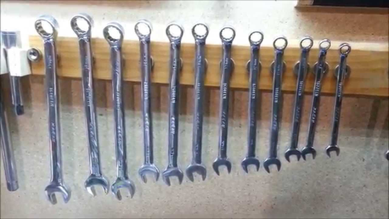 DIY Wrench Organizer
 DIY Magnetic Spanner Wrench Tool Holder