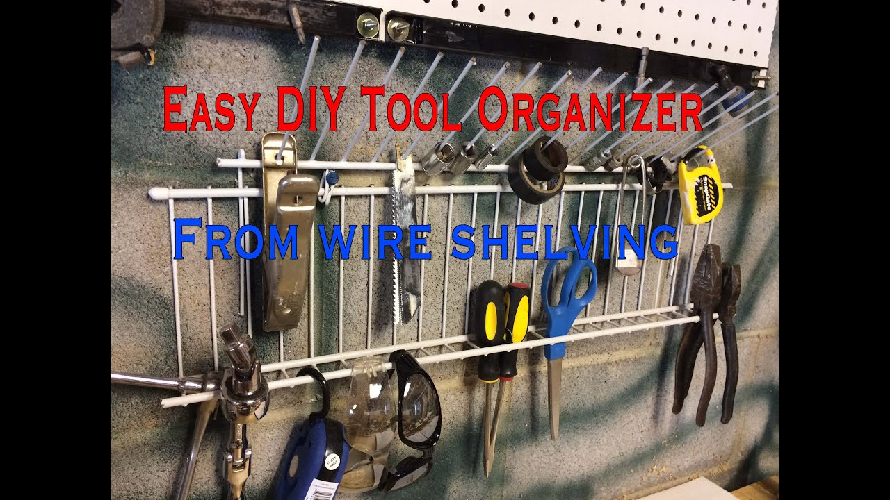DIY Wrench Organizer
 DIY Tool Organizer from wire shelving