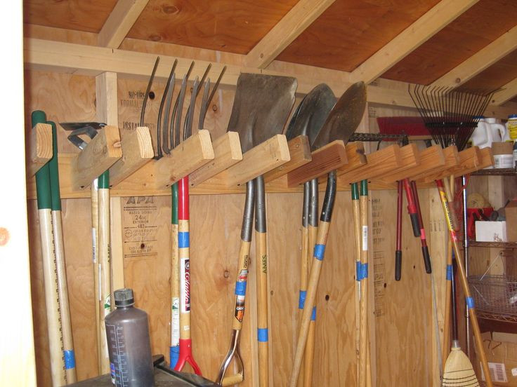 DIY Yard Tool Rack
 54 best images about Garage Workshop Storage Ideas on