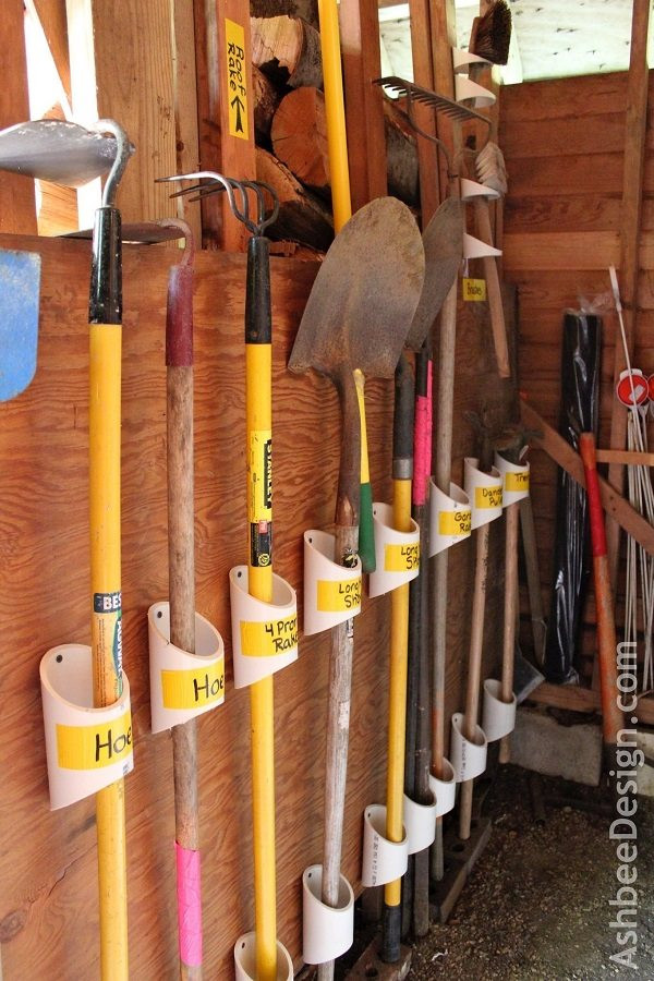 DIY Yard Tool Rack
 21 Most Creative And Useful DIY Garden Tool Storage Ideas