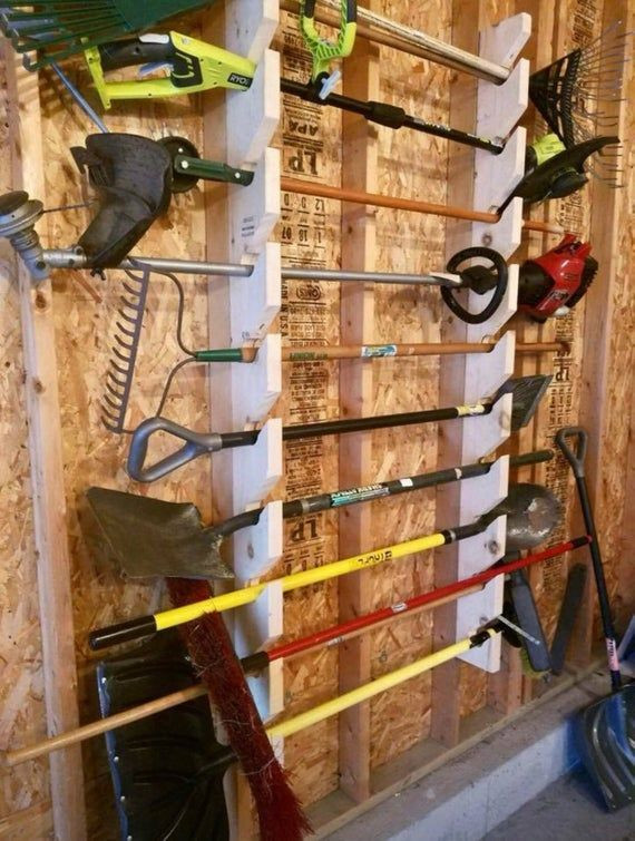 DIY Yard Tool Rack
 Yard Tool Rack