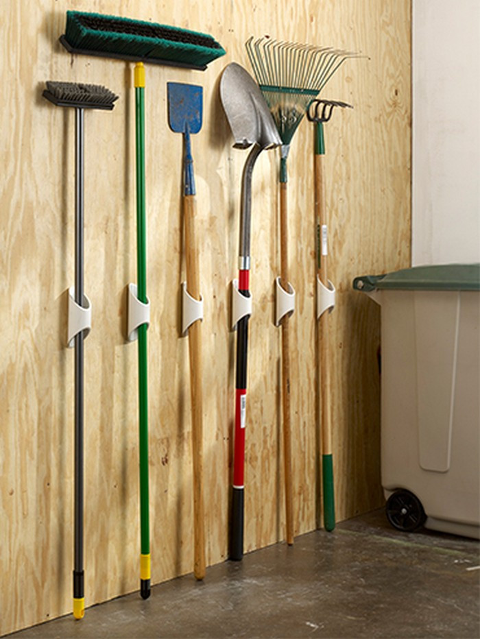 DIY Yard Tool Rack
 Organize your garage by making a PVC yard tool storage