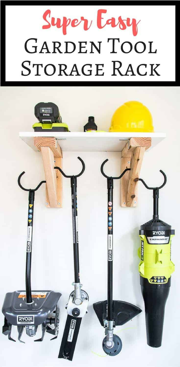 DIY Yard Tool Rack
 Easy DIY Garden Tool Rack