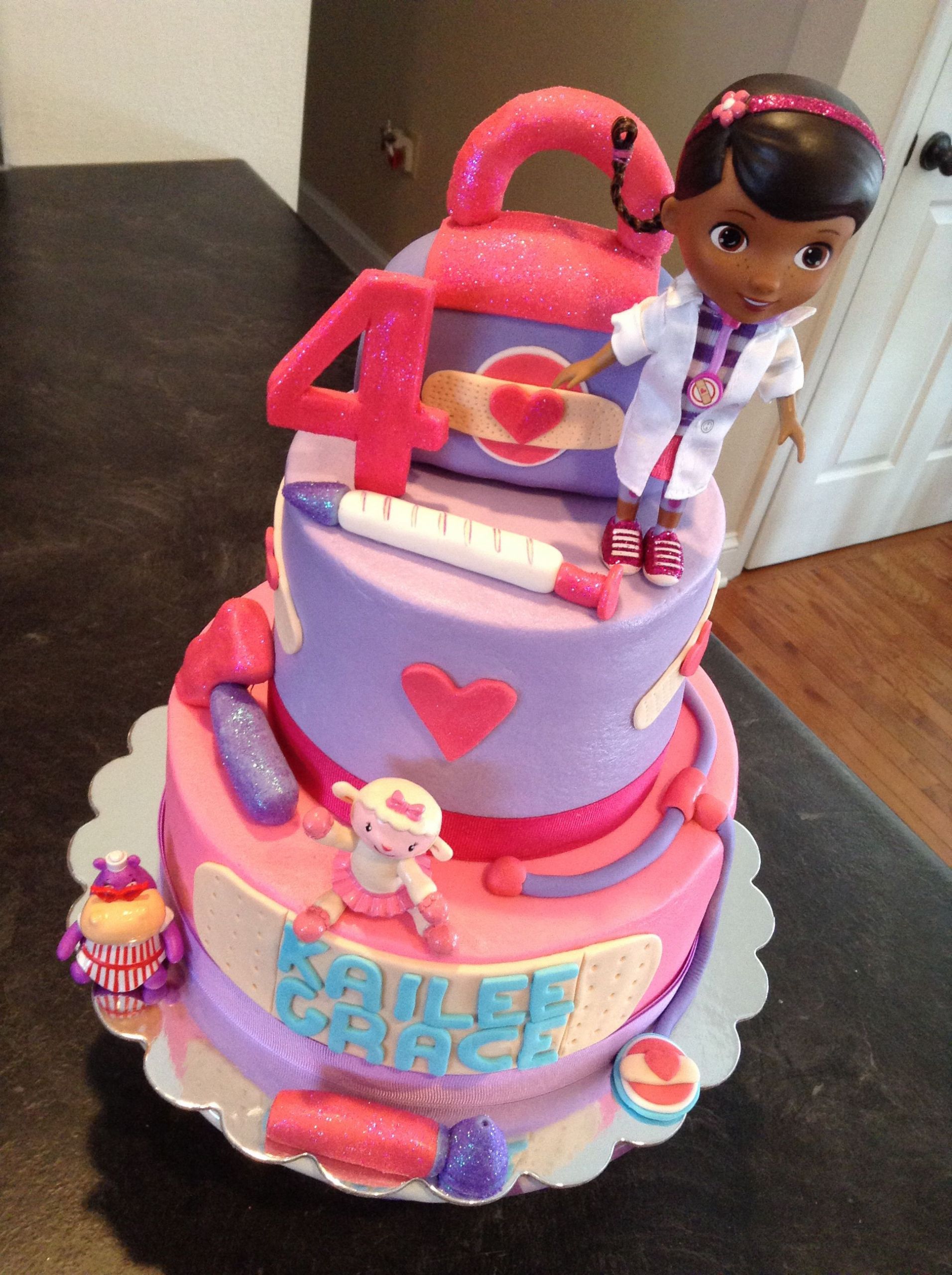 Doc Mcstuffins Birthday Cake
 Doc McStuffins birthday cake