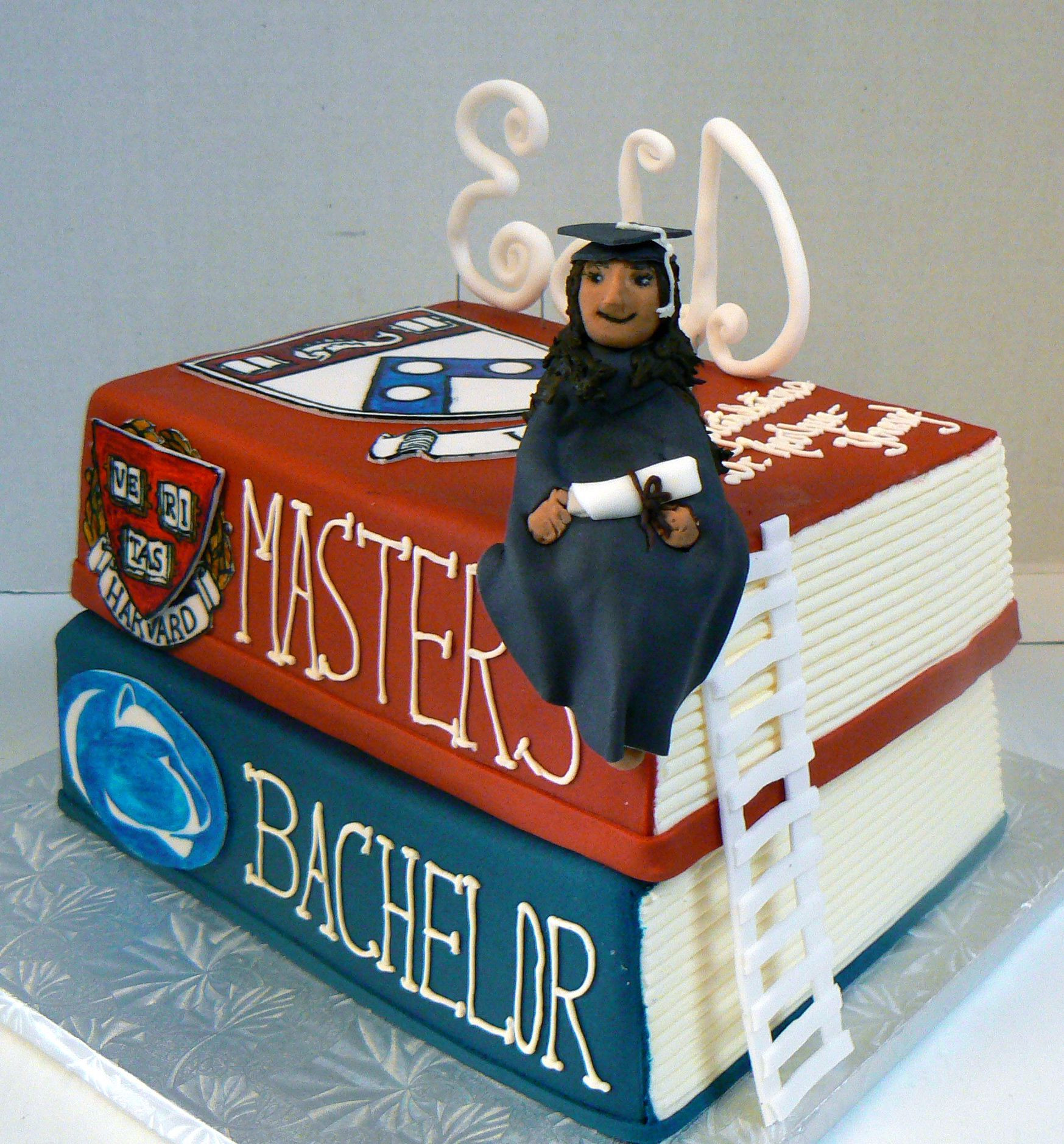 Doctoral Graduation Party Ideas
 Doctorate Masters Bachelors Graduation Cake
