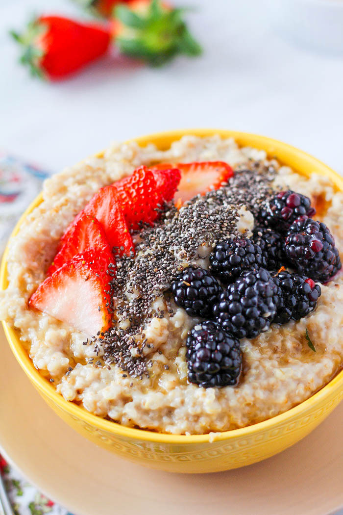 Does Quinoa Have Fiber
 High Protein & Fiber Breakfast Quinoa Oatmeal Zen & Spice
