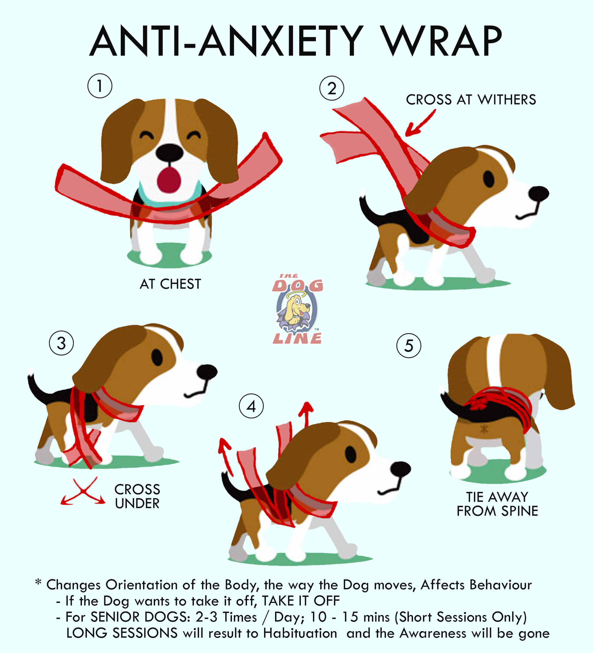 Dog Anxiety Wrap DIY
 5 Steps to Help Your Dog Calm Down During Fireworks