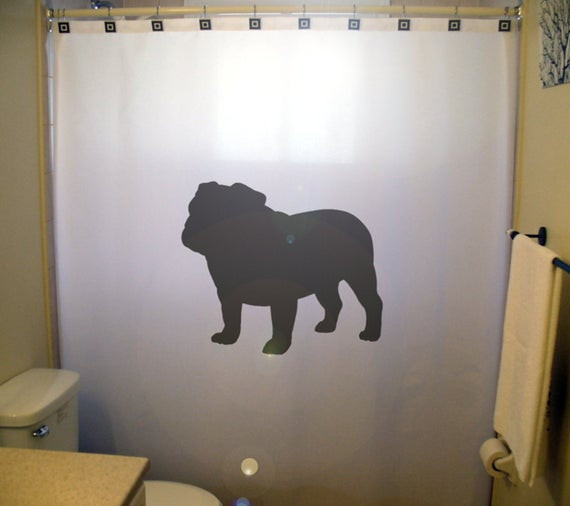 Dog Bathroom Decor
 bulldog shower curtain dog bathroom decor t for pet