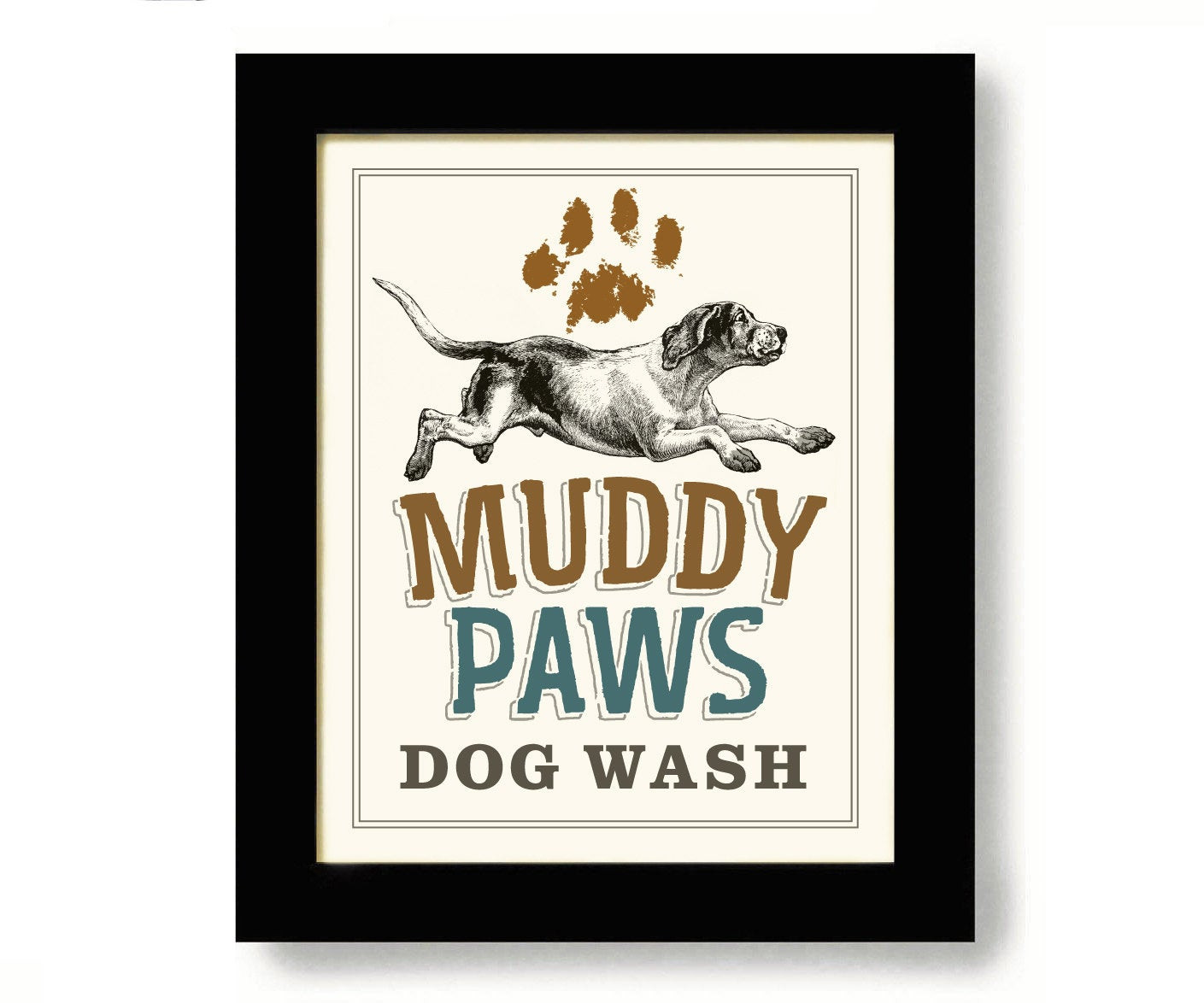Dog Bathroom Decor
 Laundry Room Decor Dog Art Bathroom Art Dog Paw Print Washing