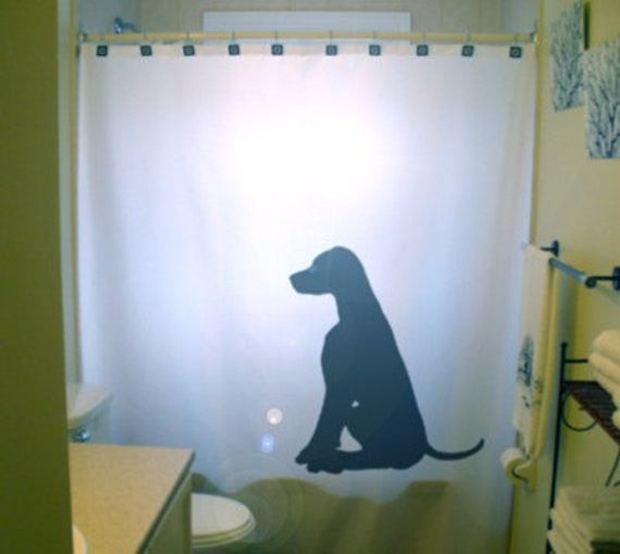 Dog Bathroom Decor
 Dog Labrador Retriever Shower Curtain black lab Bathroom Decor