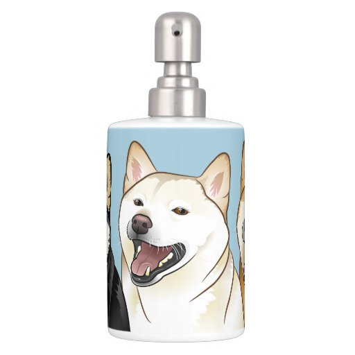 Dog Bathroom Decor
 I Love Shiba Inus Dog Bathroom Decor Set Soap Dispenser